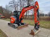 2024 Kubota U56-5 mini excavator, side profile view
