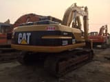 2008 Caterpillar 320B crawler excavator, rear three-quarter view