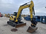 2017 Wacker Neuson EZ80 mini excavator, front three-quarter view