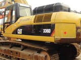 Caterpillar 336D2L crawler excavator, rear three-quarter view