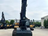 2025 Hyundai HX220L crawler excavator, front view of bucket and boom