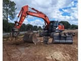 2016 Hitachi ZX300LCN-6 crawler excavator, side view with attachments