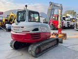 2018 Takeuchi TB290 mini excavator, rear three-quarter view