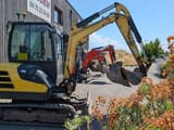 2021 Yanmar SV26 mini excavator, side view
