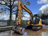 2023 JCB 140X LC crawler excavator, front three-quarter view