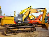 2020 Caterpillar 320D2 crawler excavator, side profile view