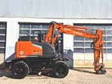 2022 Hitachi Zaxis 175W-7 wheel excavator, side view