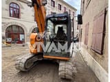 2015 Kobelco SK75 mini excavator, front-quarter view