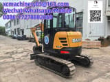 2024 Sany SY35U mini excavator, rear three-quarter view