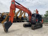 2021 Hitachi ZX120 crawler excavator, front three-quarter view