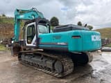 2007 Kobelco SK480LC excavator, rear three-quarter view
