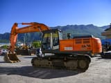 2008 Hitachi Zaxis 350LCN crawler excavator, side view