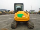 2015 JCB 8055 RTS mini excavator, rear view