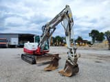 2019 Takeuchi TB290 crawler excavator, front three-quarter view