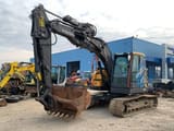 2018 Volvo ECR145EL crawler excavator, side view