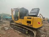 2019 XCMG XE150D excavator, rear three-quarter view