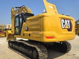 2021 Caterpillar 330GC crawler excavator, rear three-quarter view
