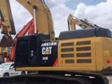 2018 Caterpillar 349E crawler excavator, side profile view