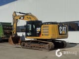 2018 Caterpillar 326FLN crawler excavator, side profile view