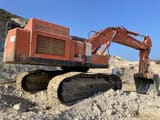 2010 Hitachi Zaxis 470 crawler excavator, rear three-quarter view