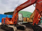 2014 Hitachi EX120-2 crawler excavator, rear three-quarter view