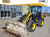 2019 JCB 409 wheel excavator, front three-quarter view