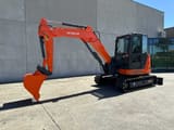 2016 Hitachi ZX65USR-5A mini excavator, side profile view