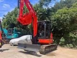 2022 Kubota KX163-5 mini excavator, front three-quarter view
