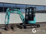 2021 Kobelco SK25SR-6E mini excavator, side profile view
