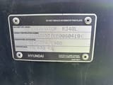 2025 Hyundai R340L crawler excavator identification plate