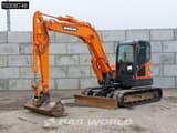 2021 Doosan DX85R-3 mini excavator, side view