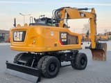 2019 Caterpillar M318F wheel excavator, rear three-quarter view