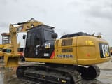 2020 Caterpillar 330D2 crawler excavator, rear three-quarter view