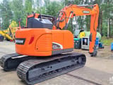2018 Doosan DX140LCR-5 crawler excavator, rear three-quarter view