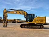 2020 Caterpillar 330 crawler excavator, side view