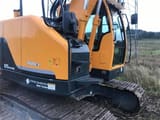 2015 Hyundai R125LCR-9A crawler excavator, side view of cab and upper structure