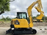 2022 Komatsu PC56-7 mini excavator, side view