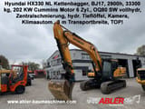 2017 Hyundai HX330 NL crawler excavator, front three-quarter view