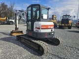 2017 Bobcat E50 mini excavator, rear three-quarter view