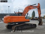 2018 Doosan DX255LC-5 crawler excavator, rear three-quarter view