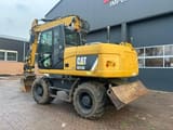 2014 Caterpillar M315D wheel excavator, rear three-quarter view