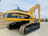 2001 Caterpillar 330B MH crawler excavator, rear three-quarter view