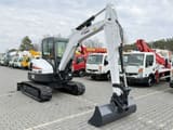 2013 Bobcat E50 mini excavator, front three-quarter view