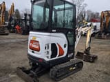 2020 Bobcat E17 mini excavator, rear three-quarter view