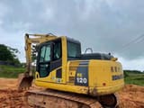 2024 Komatsu PC120-8 crawler excavator, rear three-quarter view