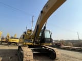 2023 Caterpillar 349D2 crawler excavator, low-angle front view