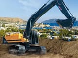 2024 Hyundai HX 210L crawler excavator, rear three-quarter view