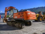 2008 Hitachi Zaxis 350LCN crawler excavator, rear three-quarter view