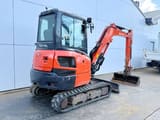 2020 Kubota KX037-4 mini excavator, rear three-quarter view