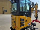 2026 Sany SY20C mini excavator, rear three-quarter view